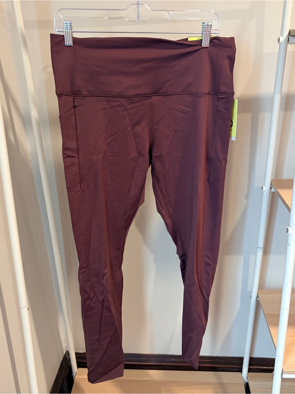all in motion Women's High-Waist Pocket Leggings in Deep Plum
